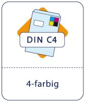 Versandtaschen DIN C4 4-farbig Skala