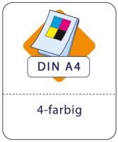 Notizblöcke DIN A4 4-farbig Skala