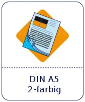Durchschreibesätze DIN A5 2-farbig HKS / Pantone 3-fach
