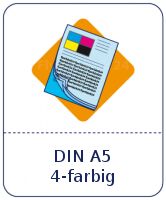 Durchschreibesätze DIN A5 4-farbig Skala 2-fach